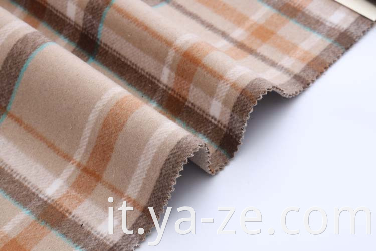 Buon prezzo a doppio faccia che controlla in tweed plaid tartan pile in lana in lana in lana in lana tessuto tinto a filo per tessuto